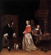 Gerard ter Borch the Younger The Suitors Visit Spain oil painting artist